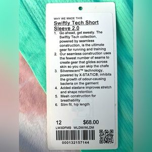 Wild Mint Lululemon Swiftly Tech